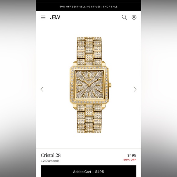 JBW gold watch - Picture 1 of 3